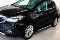 Opel Mokka 2012-2021 гг. Боковые Подножки Maya V1 (2 шт., Алюминий) фото 3