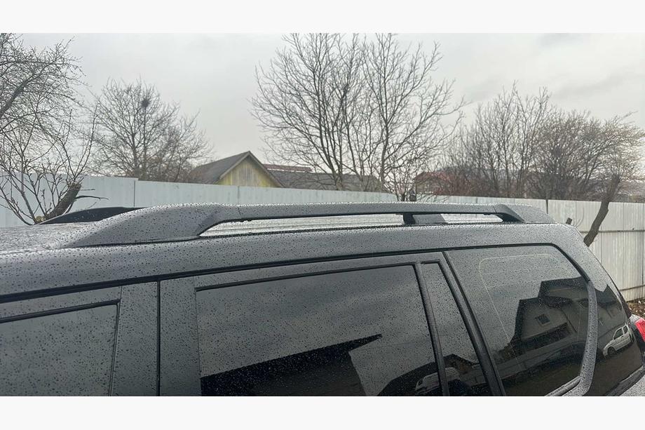 Toyota Land Cruiser Prado 150 2009-2023 гг. Рейлинги Оригинальный Дизайн (Черные, 2 шт)