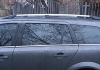 Opel Astra H 2004-2013 гг. Алюминиевые рейлинги (Caravan, хром) фото 3