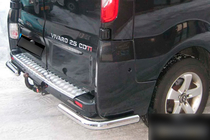 Renault Trafic 2001-2015 гг. Задние Углы AK003 (Нержавейка) фото 2