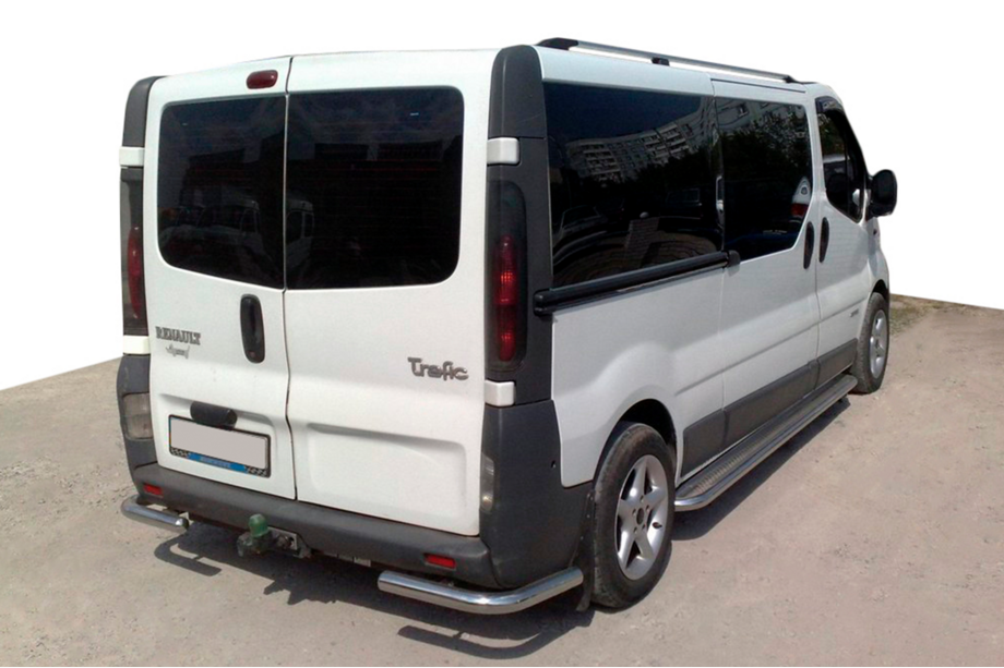 Opel Vivaro 2001-2015 гг. Задние Углы AK003 (Нержавейка) Image