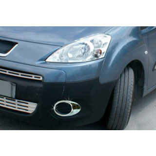 Накладки на противотуманные фары 2008-2014 (2 шт., пластик) Citroen Berlingo 2008-2018 гг. фото 3