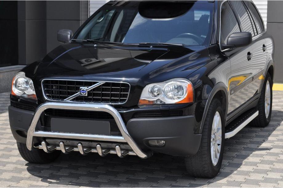 Volvo XC90 2002-2014 гг. Кенгурятник WT003 (нержавейка) Image