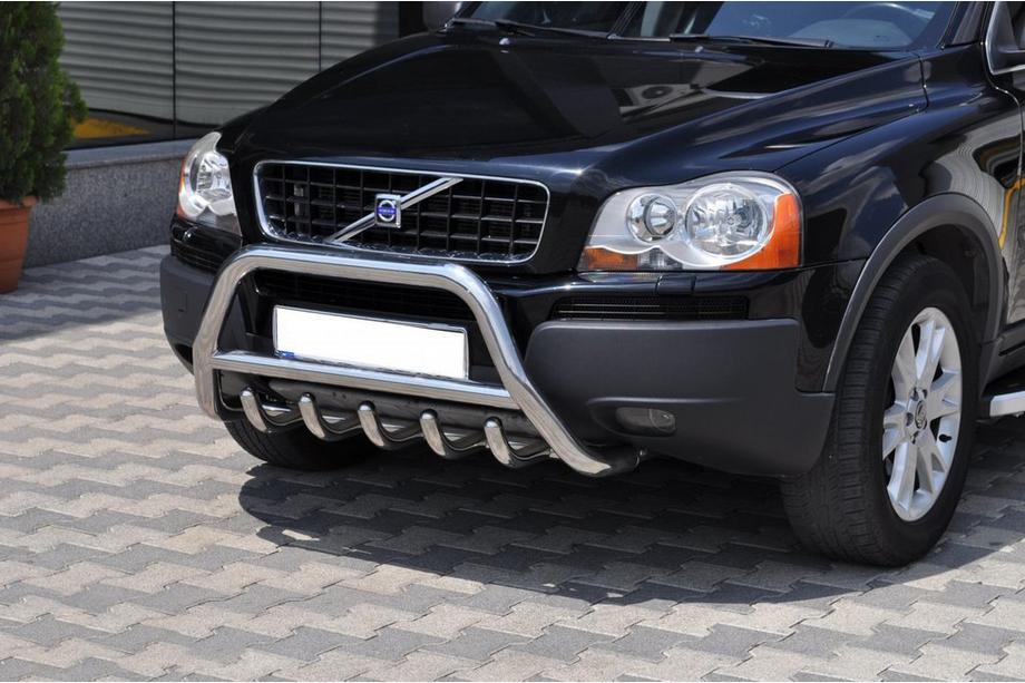 Volvo XC90 2002-2014 гг. Кенгурятник WT003 (нержавейка) Фото 4