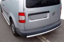 Volkswagen Caddy 2010-2015 гг. Задняя дуга (2 шт, нерж сталь) фото 2