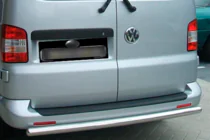 Volkswagen Caddy 2010-2015 гг. Задняя дуга (2 шт, нерж сталь) фото 1