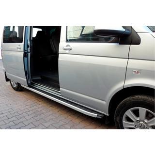 Боковые пороги Fullmond (2 шт., алюминий) Volkswagen T4 Transporter 1990-2003 гг. фото 1
