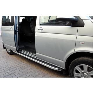 Боковые пороги Fullmond (2 шт., алюминий) Volkswagen T4 Caravelle/Multivan 1990–2003 гг. фото 1