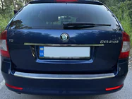 Skoda Octavia II A5 2010-2013 гг. Хромированная накладка над номером Carmos (нержавейка) фото 6