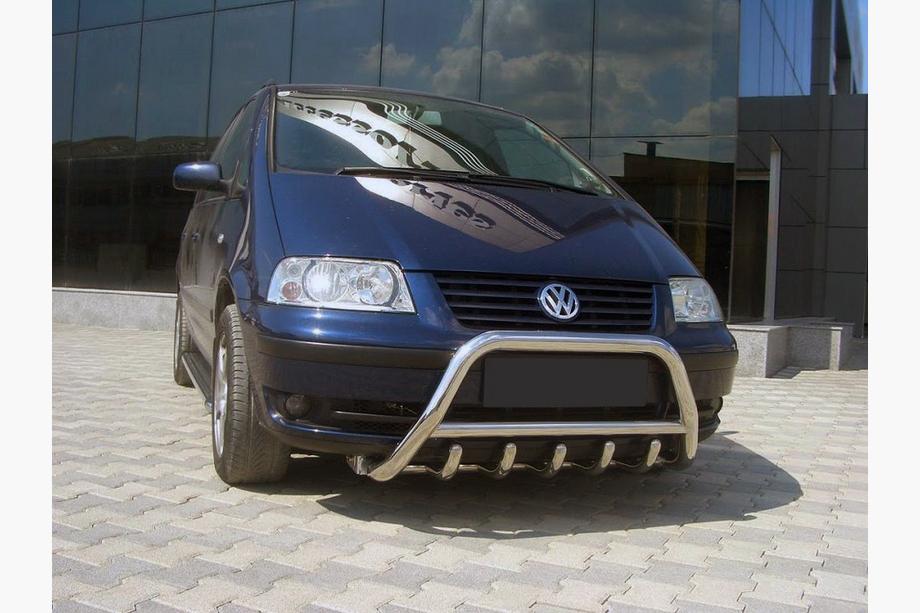 Volkswagen Sharan 2010-2023 гг. Кенгурятник WT003 (нержавейка) Image