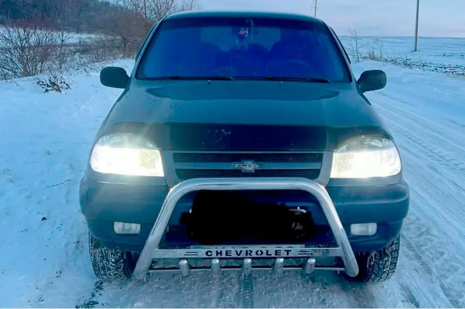 Chevrolet Niva 1998-2020 гг. Кенгурятник WT004 Нержавейка