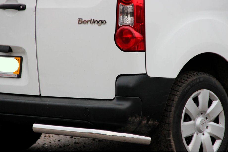 Peugeot Partner Tepee 2008-2018 гг. Задние углы AK-003 (нерж. сталь) Фото 2