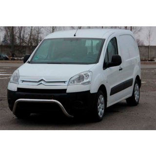 Кенгурятник WT007 (нержавейка) Peugeot Partner Tepee 2008-2018 гг. фото 1