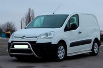 Citroen Berlingo 2008-2018 гг. Защита переднего бампера WT022 (нержавейка) фото 2