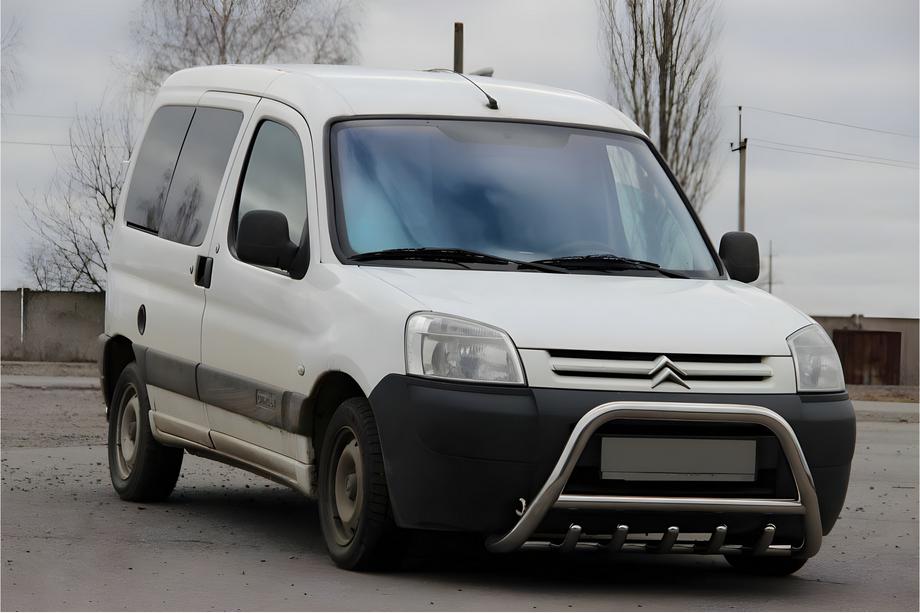 Citroen Berlingo 1996-2008 гг. Кенгурятник WT003 Нержавейка 60мм Фото 3