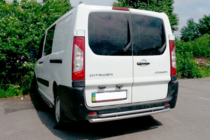Peugeot Expert 2007-2016 гг. Задняя дуга AK-002-Двойная (нерж. сталь) фото 3