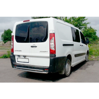 Задняя дуга AK-002-Двойная (нерж. сталь) Peugeot Expert 2007-2016 гг. фото 1