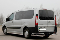 Peugeot Expert 2007-2016 гг. Задние Углы AK-003-Double (2 шт., нержавейка) фото 3