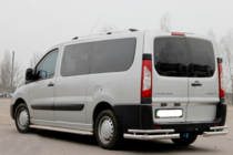 Citroen Jumpy 2007–2017 гг. Задние углы Double (2 шт., нержавейка) фото 2