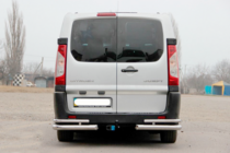 Citroen Jumpy 2007–2017 гг. Задние углы Double (2 шт., нержавейка) фото 3