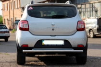 Dacia Sandero 2013-2020 гг. Задняя дуга AK002 (нержавейка) фото 7