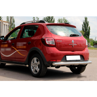 Задняя дуга AK002 (нержавейка) фото 2