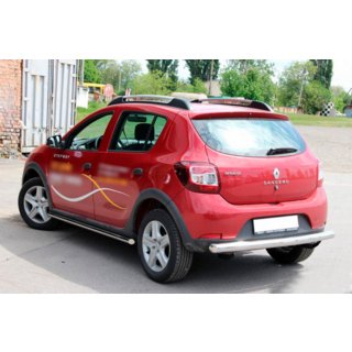 Задняя дуга AK002 (нержавейка) Dacia Sandero 2013-2020 гг. фото 3