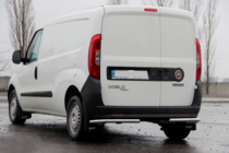 Fiat Doblo II 2010-2022 гг. Задние Углы AK003 (Нержавейка) фото 4