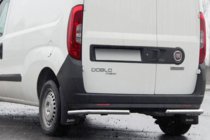 Fiat Doblo II 2010-2022 гг. Задние Углы AK003 (Нержавейка) фото 1