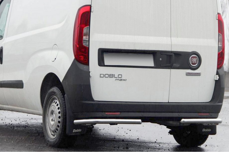 Fiat Doblo II 2010-2022 гг. Задние Углы AK003 (Нержавейка) Image