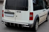 Ford Connect 2002–2006 гг. Задняя дуга AK-design (нержавейка) фото 2