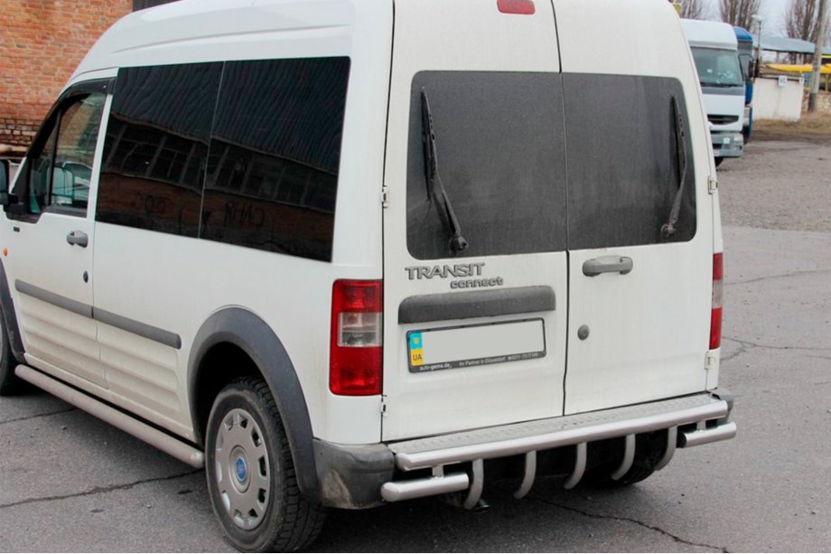 Ford Connect 2006–2009 гг. Задняя дуга AK-design (нержавейка) Image