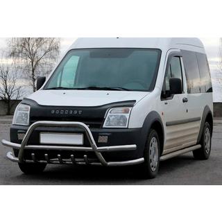 Кенгурятник с двойными дугами WT003-Plus-2 (нерж. сталь) фото 2