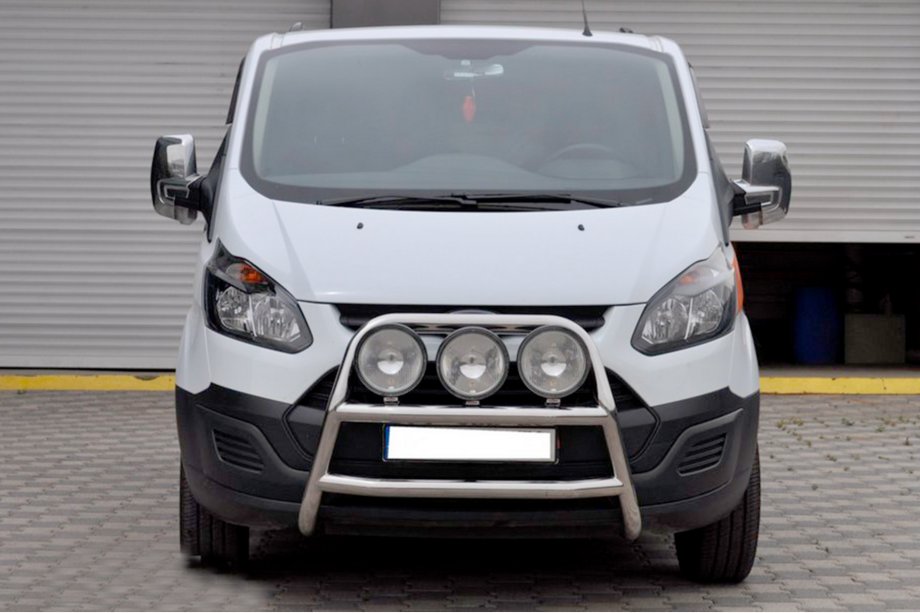 Ford Custom 2013-2022 гг. Защита переднего бампера WT022 (нержавейка) Image
