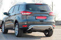 Ford Kuga/Escape 2013-2019 гг. Задняя дуга AK007 (нерж сталь) фото 4
