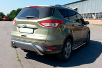 Ford Kuga/Escape 2013-2019 гг. Задняя дуга AK007 (нерж сталь) фото 7