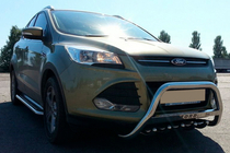 Ford Kuga/Escape 2013-2019 гг. Кенгурятник WT004 (нержавейка) фото 2