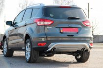 Ford Kuga 2008-2013 гг. Задняя дуга AK007 (нерж сталь) фото 3
