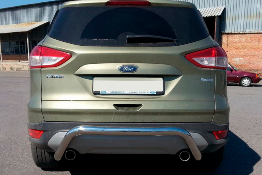 Ford Kuga 2008-2013 гг. Задняя дуга AK007 (нерж сталь) Image