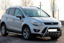 Ford Kuga 2008-2013 гг. Защита переднего бампера WT002 (нерж. сталь) фото 3