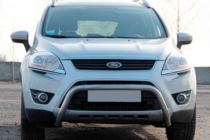 Ford Kuga 2008-2013 гг. Кенгурятник WT007 (нержавейка) фото 2