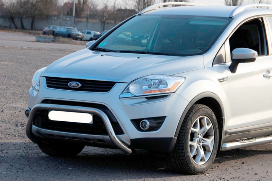 Ford Kuga 2008-2013 гг. Кенгурятник WT007 (нержавейка) Image