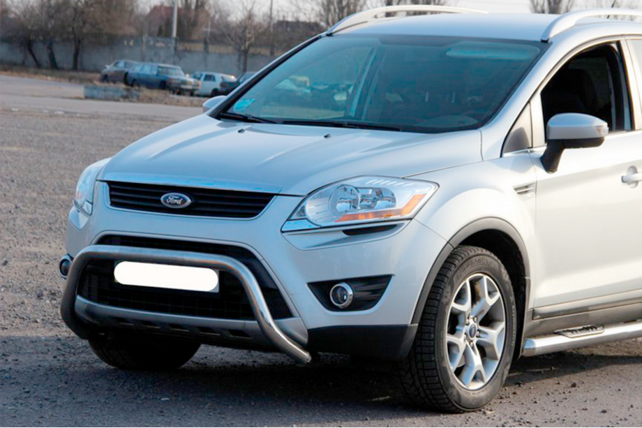 Ford Kuga 2008-2013 гг. Кенгурятник WT007 (нержавейка) Image
