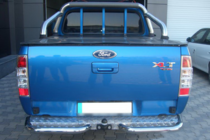 Ford Ranger 2007-2011 гг. Задние угловые дуги AK003 (2 шт., нержавейка) фото 1