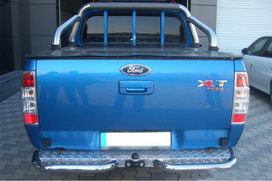 Ford Ranger 2007-2011 гг. Задние угловые дуги AK003 (2 шт., нержавейка) Image