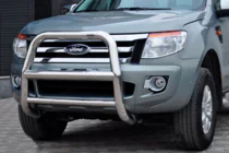 Ford Ranger 2011–2022 гг. Передняя защита WT018 (нержавейка) фото 3