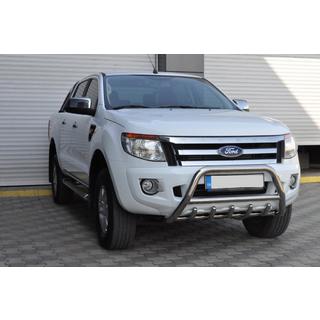 Передняя защита WT003 (нержавейка) фото 3