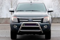 Ford Ranger 2011-2022 гг. Передняя защита WT022 (нержавейка) фото 1