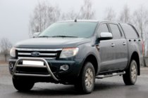 Ford Ranger 2011–2022 гг. Передняя защита WT022 (нержавейка) фото 3