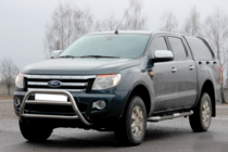 Ford Ranger 2011-2022 гг. Передняя защита WT022 (нержавейка) фото 3